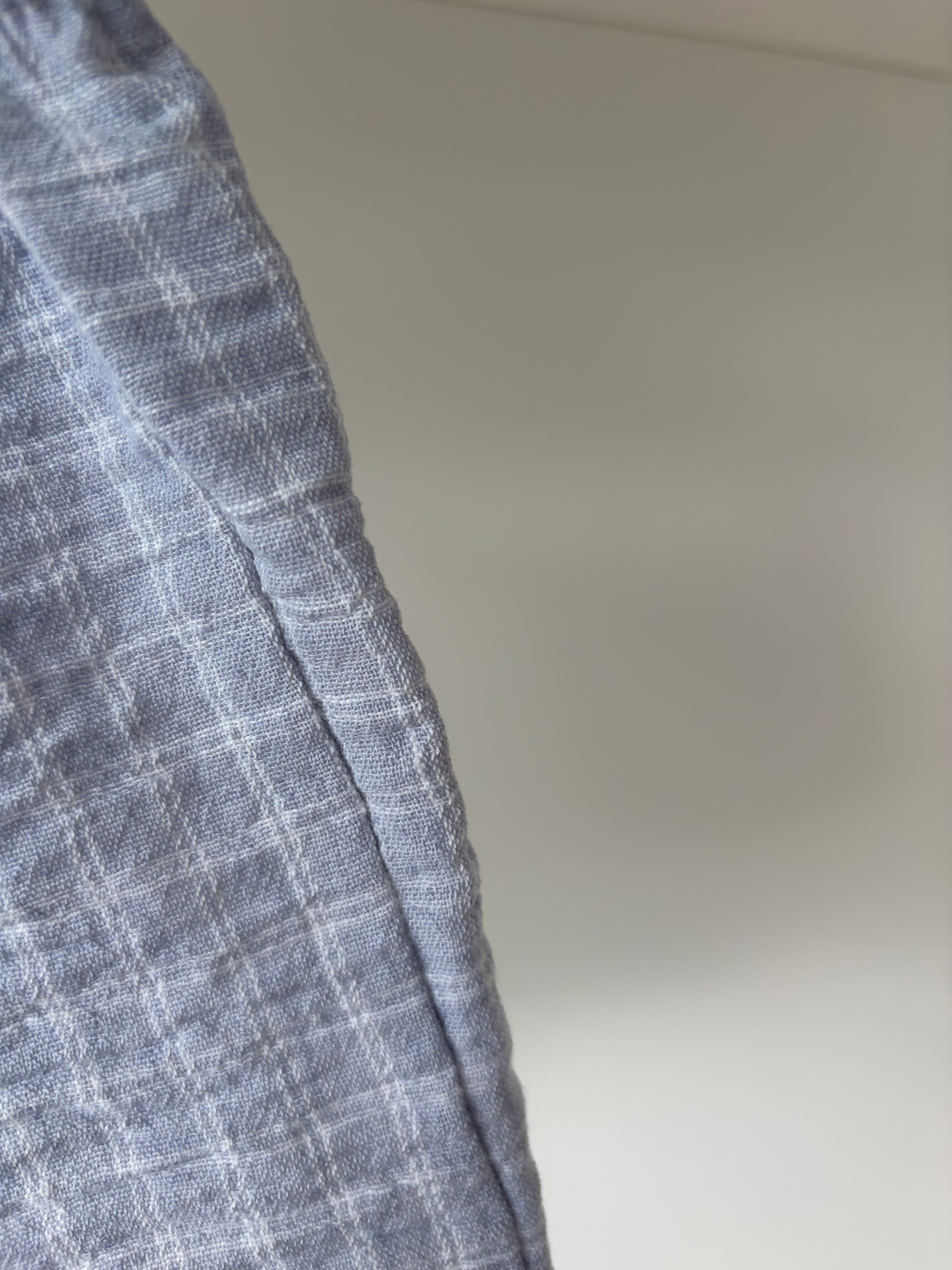 Geruite short - blauw 